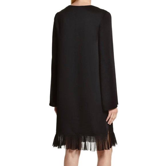 NEW ELIZABETH AND JAMES BLACK V-NECK MINI DRESS - Picture 6 of 8